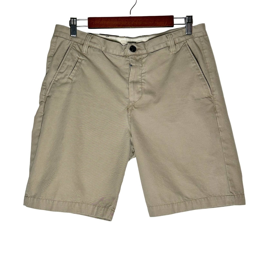 AllSaints | Men | Khaki Mitre Deck Button Fly Shorts | Size 32